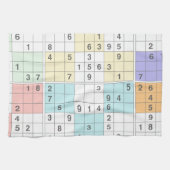 Pastellsudoku Küchentuch (Horizontal)