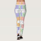 Pastellsudoku-Leggings Leggings (Rückseite)