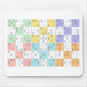 Pastellsudoku Mousepad