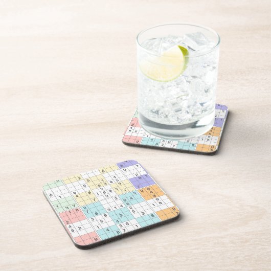 Pastellsudoku Untersetzer (Rechte Seite)