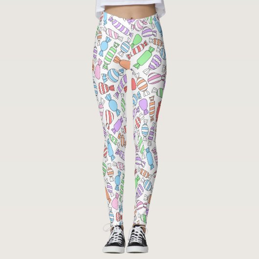 Pastellsüßigkeiten Leggings (Vorderseite)