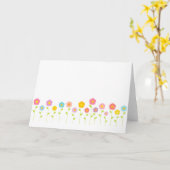 Pastelltafel-Blume Faltkarte Karte (Gelbe Blume)