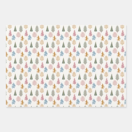 Pastelltanne Geschenkpapier Set (Vorderseite 3)