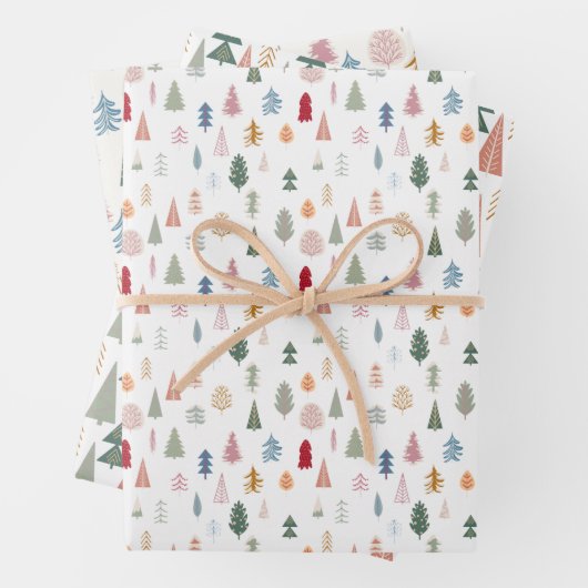 Pastelltanne Geschenkpapier Set (Beispiel)