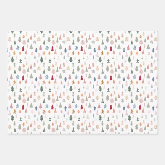 Pastelltanne Geschenkpapier Set (Vorderseite)