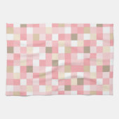 PASTELLTASTEN FÜR PINK- UND BROWN-KUBE-PATTER GESCHIRRTUCH (Horizontal)
