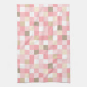 PASTELLTASTEN FÜR PINK- UND BROWN-KUBE-PATTER GESCHIRRTUCH (Vertikal)