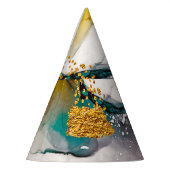 Pastelltenderness: Goldene Wirbel Kunst. Partyhütchen (Links)