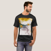 Pastelltenderness: Goldene Wirbel Kunst. T-Shirt (Vorne ganz)