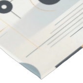 Pastelltöne des geometrischen Musters Mitte des Ja Tischdecke (Schrägansicht)