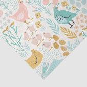 Pastelltöne Ostersymbolmuster Seidenpapier (Detail)