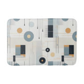 Pastelltöne retrogeometrisches Muster Badematte (Vorderseite)