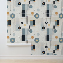 Pastelltöne retrogeometrisches Muster