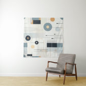 Pastelltöne retrogeometrisches Muster Wandteppich (Beispiel (Horizontal))