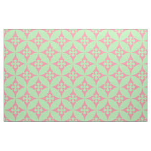 Pastelltöne rosafarbenes, geometrisches Muster Stoff