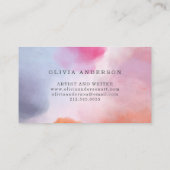 Pastelltraum | elegant und schön visitenkarte (Rückseite)