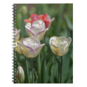 Pastelltulpen Notizblock