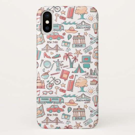 Pastellturismus Case-Mate iPhone Hülle (Rückseite)