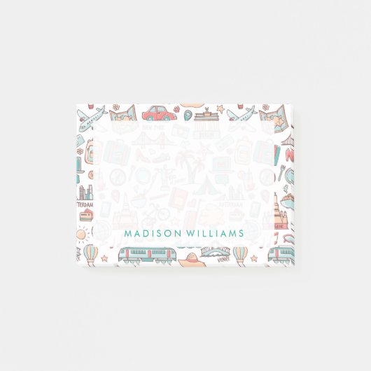 Pastellturismus Post-it Klebezettel (Vorderseite)