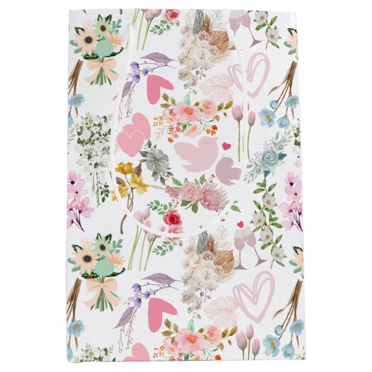 Pastellverzierungen 02 mittlere geschenktüte (Vorderseite)