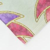 Pastellwatercolor-Lotos-Symbol mit individuellem Fleecedecke (Ecke)