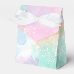 Pastellwatercolor-Zelt-Geschenkboxen Geschenkschachtel