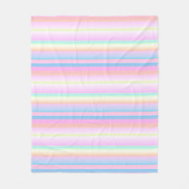 Pastellweiche Farbe, kreativ gestreift Fleecedecke