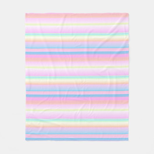 Pastellweiche Farbe, kreativ gestreift Fleecedecke (Vorderseite)