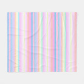 Pastellweiche Farbe, kreativ gestreift Fleecedecke (Vorderseite (Horizontal))