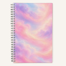 Pastellwolken Ästhetik Notizbuch Träumerisches Ros