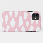Pastellwolken ästhetische Weiß- und Rosa-Kunst Case-Mate iPhone Hülle (Rückseite (Horizontal))