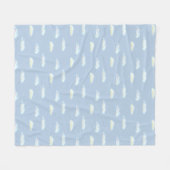 Pastellwolken auf Hellblau Fleecedecke (Vorderseite (Horizontal))