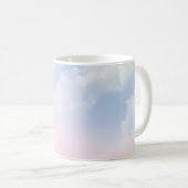 Pastellwolken: Serene Hintergrundmuster Kaffeetasse (VorderseiteRechts)