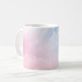 Pastellwolken: Serene Hintergrundmuster Kaffeetasse (Vorderseite Links)