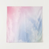 Pastellwolken: Serene Hintergrundmuster Wandteppich (Vorderseite (Horizontal))