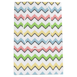 PastellZickzack-tropfen Schatten durch Shirley Mittlere Geschenktüte