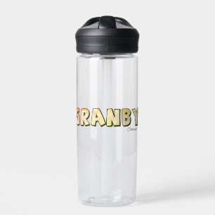 Pastellzitrusfarben funkeln Topografie Souvenir Trinkflasche