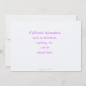 Pastellzug-Babyparty-Einladung Einladung (Rückseite)