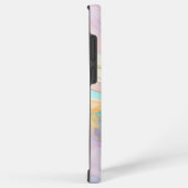 Pastelmarmorfarbe abstrakter Glitzer Kunst Samsung Galaxy Hülle (Rechte Seite)