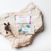 Pastelmarmorfarbe abstrakter Glitzer Kunst Visitenkarte