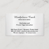 *~* Pastelmoon Lacey Mandala Foil Floral Visitenkarte (Rückseite)