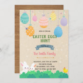 Pastelosterische Party Einladung (Vorne/Hinten)