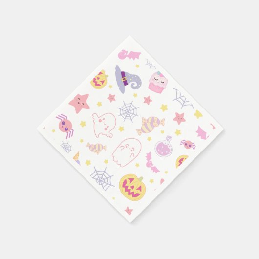 Pasteloween Niedlich Halloween Paper Serviette (Ecke)