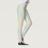 Pastelparade - Muster des weichen Regenbogens Leggings (Rechts)