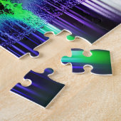 Pastelreflektion des Schwarzwaldes der Silhouette Puzzle (Seite)