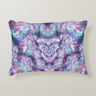~ PASTELS ~ Blue Pink Aqua Fraktal ~ Original ~ Dekokissen