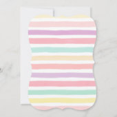 Pastels Butterfys Garden Brautparty Party Einladung (Rückseite)