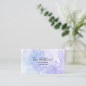 Pastels Glam Elegante Visitenkarte (Stehend Vorderseite)