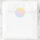 Pastels Gradient Custom Trendy Runder Aufkleber (Tasche)