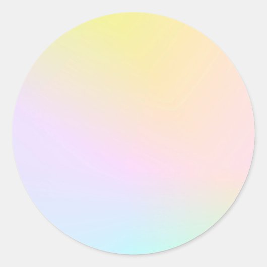 Pastels Gradient Custom Trendy Runder Aufkleber (Vorderseite)